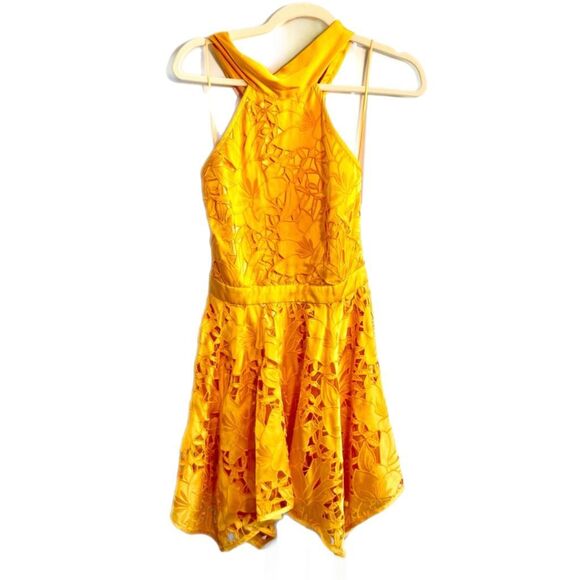 Ramy Brook Dresses & Skirts - NWT Ramy Brook Leyla halter neck mini Dress in Marigold  Size S